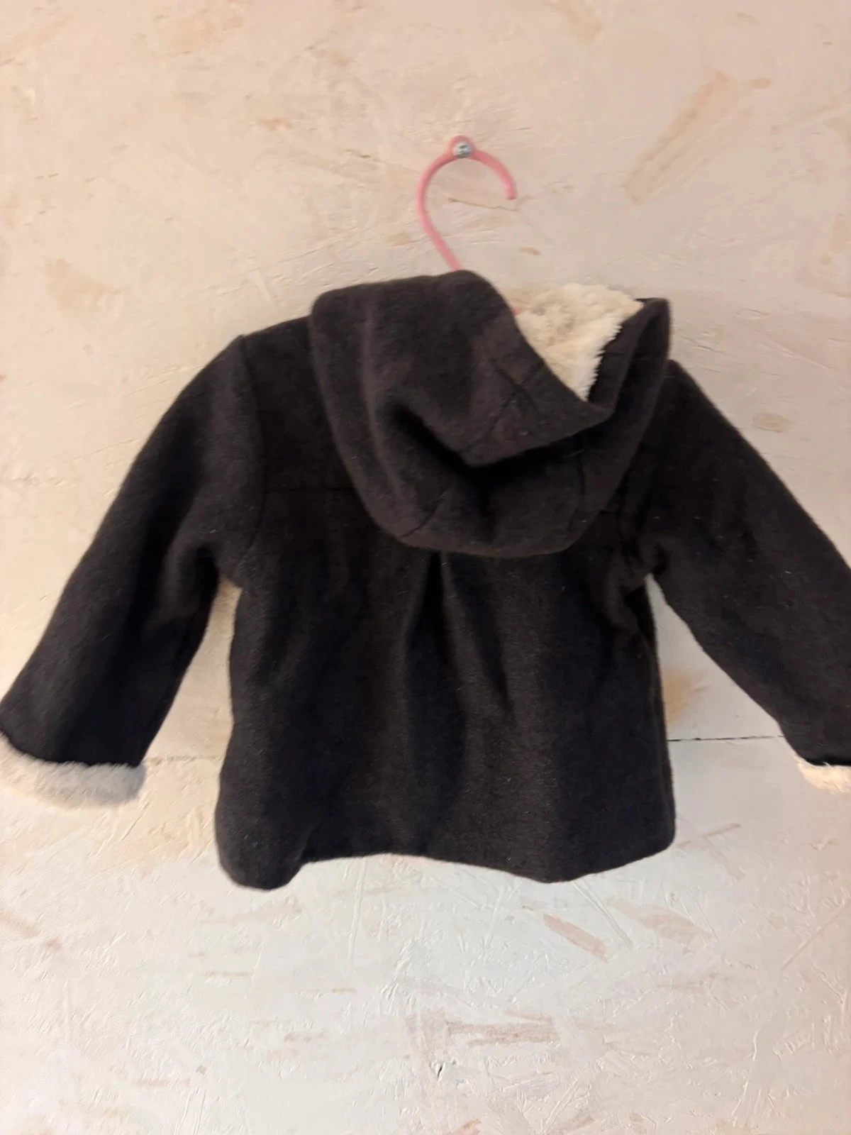 Plush-lined hooded coat with fur trim – Du Pareil au Même – 18 months (80 cm) – photo 8